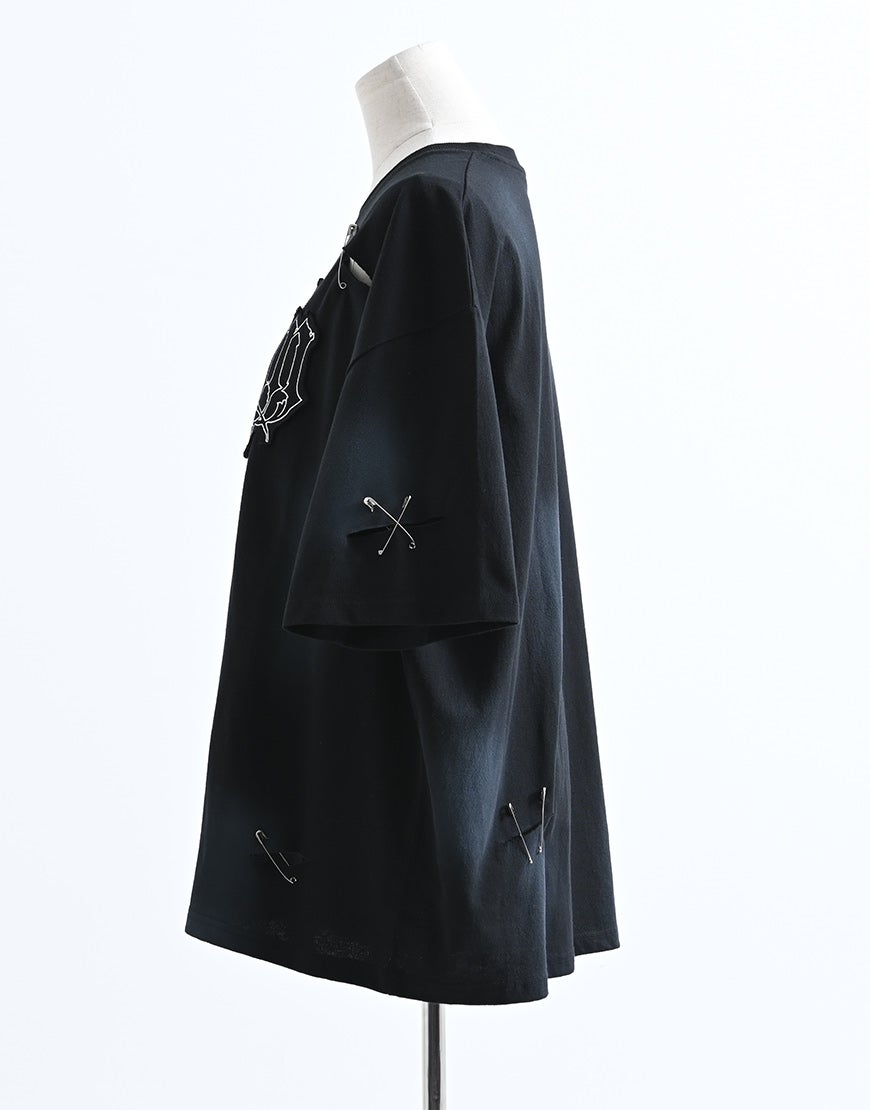 REFLEM【レフレム】顔料加工ダメージTシャツ/全3色