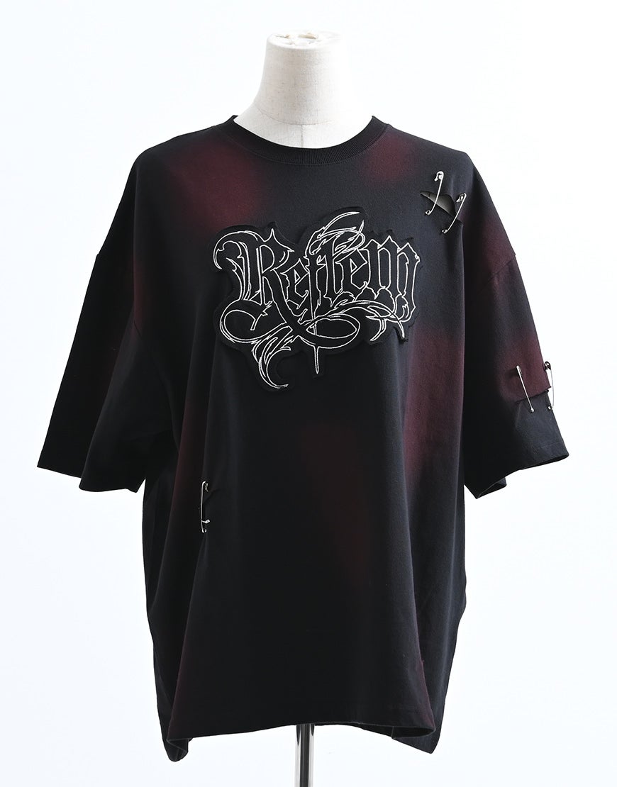 REFLEM【レフレム】顔料加工ダメージTシャツ/全3色