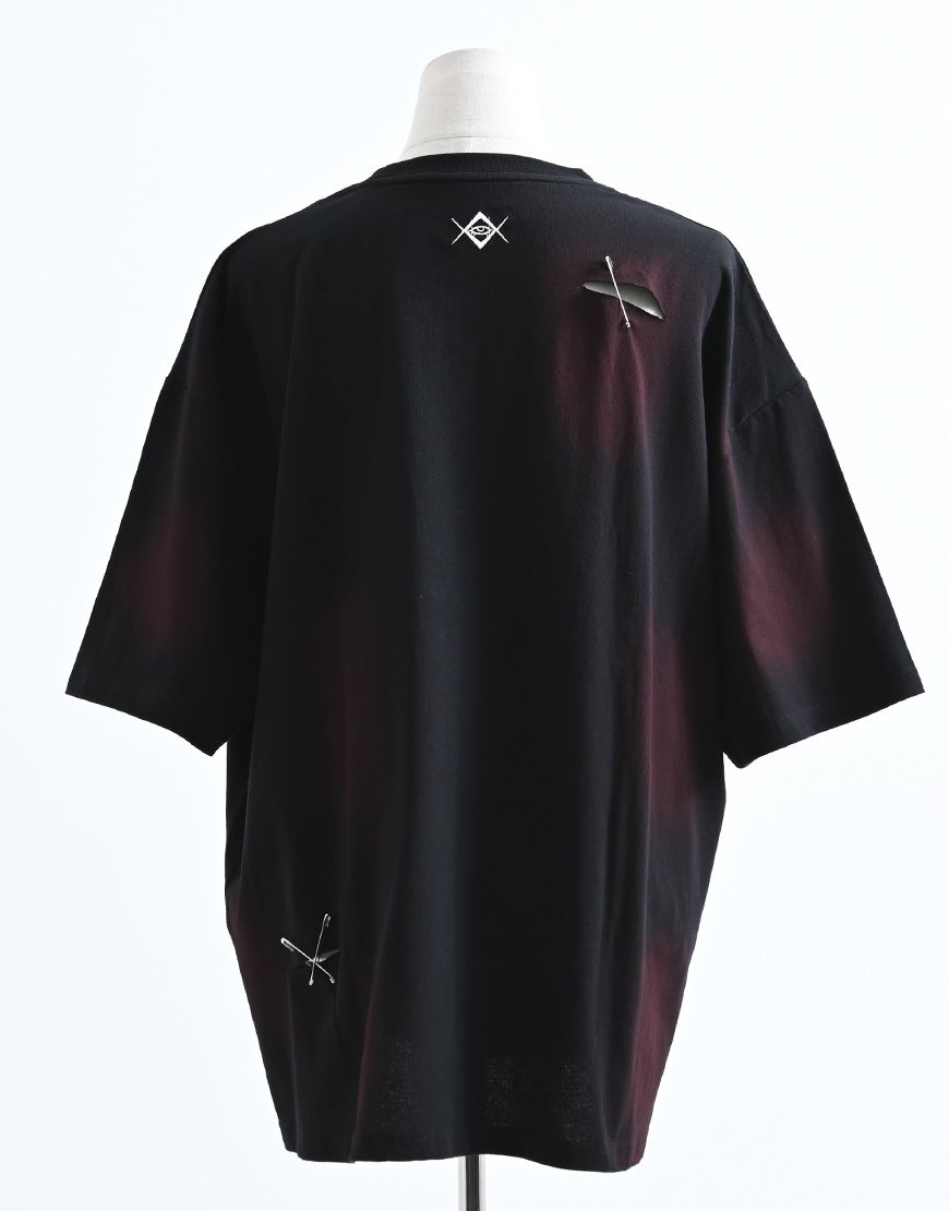 REFLEM【レフレム】顔料加工ダメージTシャツ/全3色