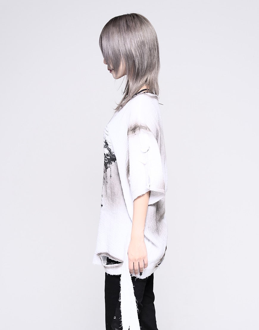 REFLEM【レフレム】ダブルガーゼダメージデザイントップス/全2色