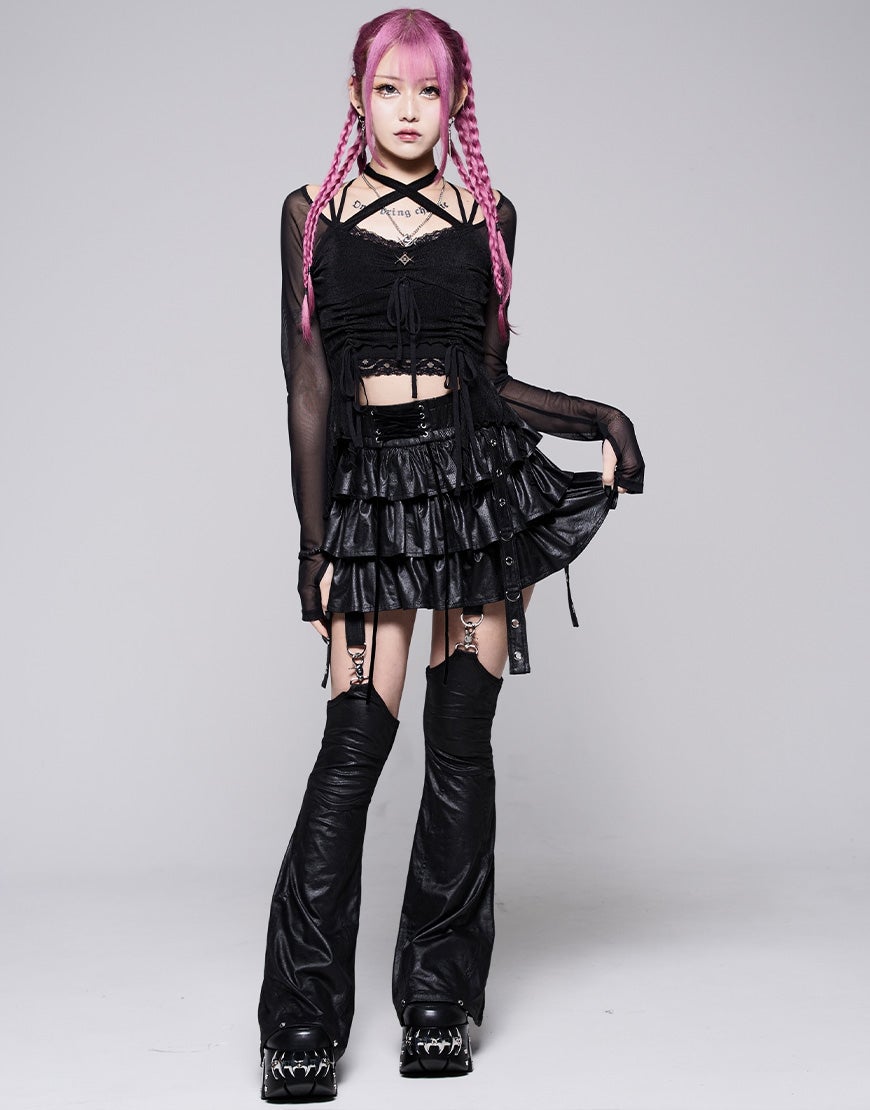 REFLEM【レフレム】シャーリングシアートップス/全2色