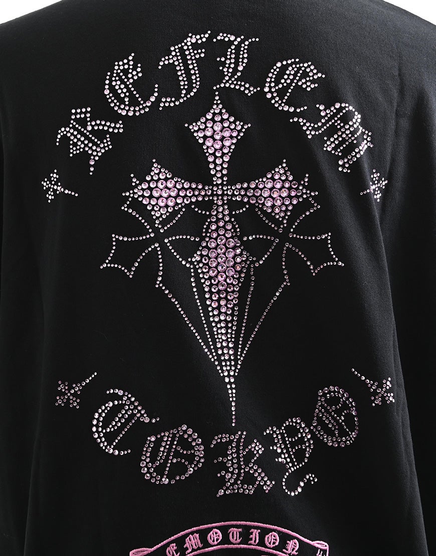 REFLEM【レフレム】クロスラインストーンTシャツ/全2色