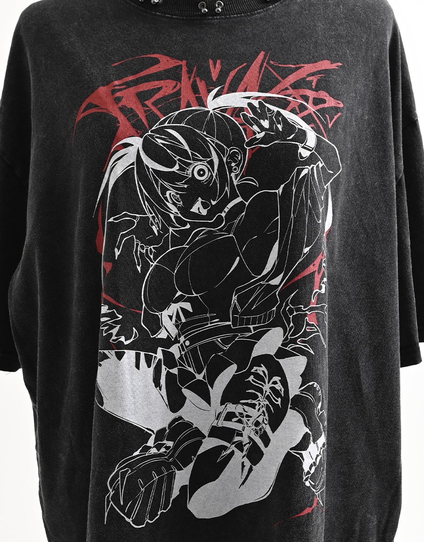 GEDRAJI x TRAVAS TOKYO ピアス付き加工イラストTシャツ/全2色