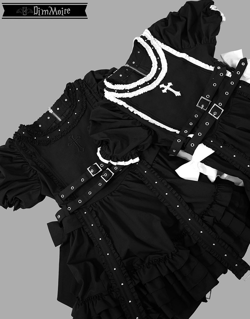 ディムモアール　希少ワンピース DimMoire【ディムモアール】妄愛ホイップワンピース/Black