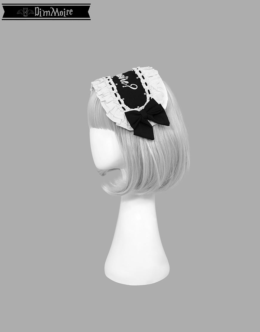 DimMoire【ディムモアール】妄愛ホイップヘッドドレス/Black×White