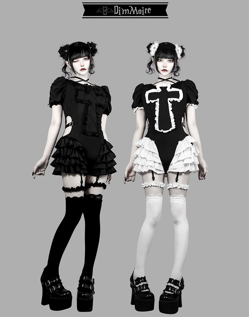 DimMoire【ディムモアール】祈りの十字スイムウェア/Black