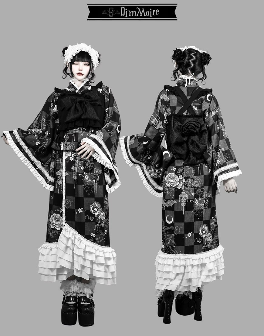 DimMoire【ディムモアール】宵闇ドレス浴衣セット/Black