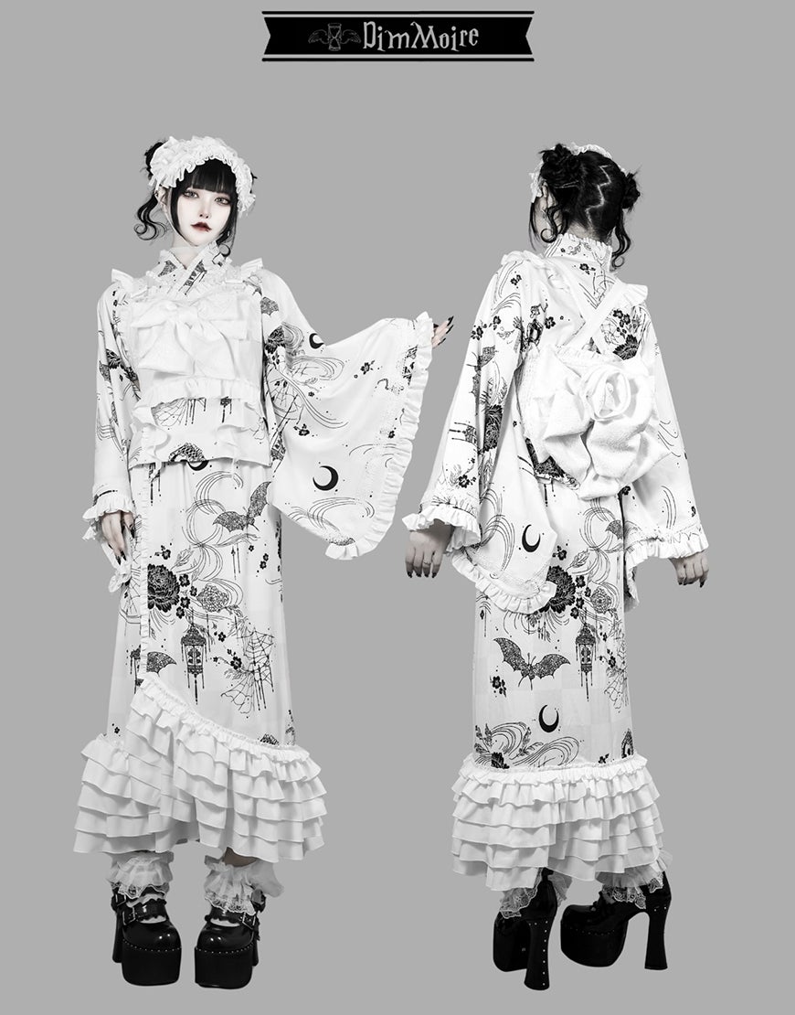 DimMoire【ディムモアール】宵闇ドレス浴衣セット/White