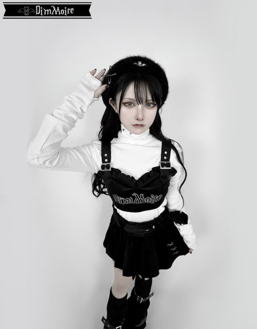 DimMoire【ディムモアール】くしゅくしゅニットトップス/White