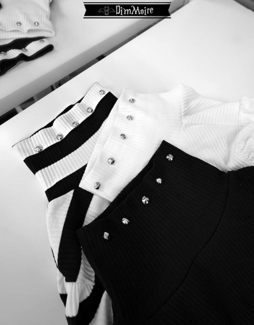 DimMoire【ディムモアール】くしゅくしゅニットトップス/White