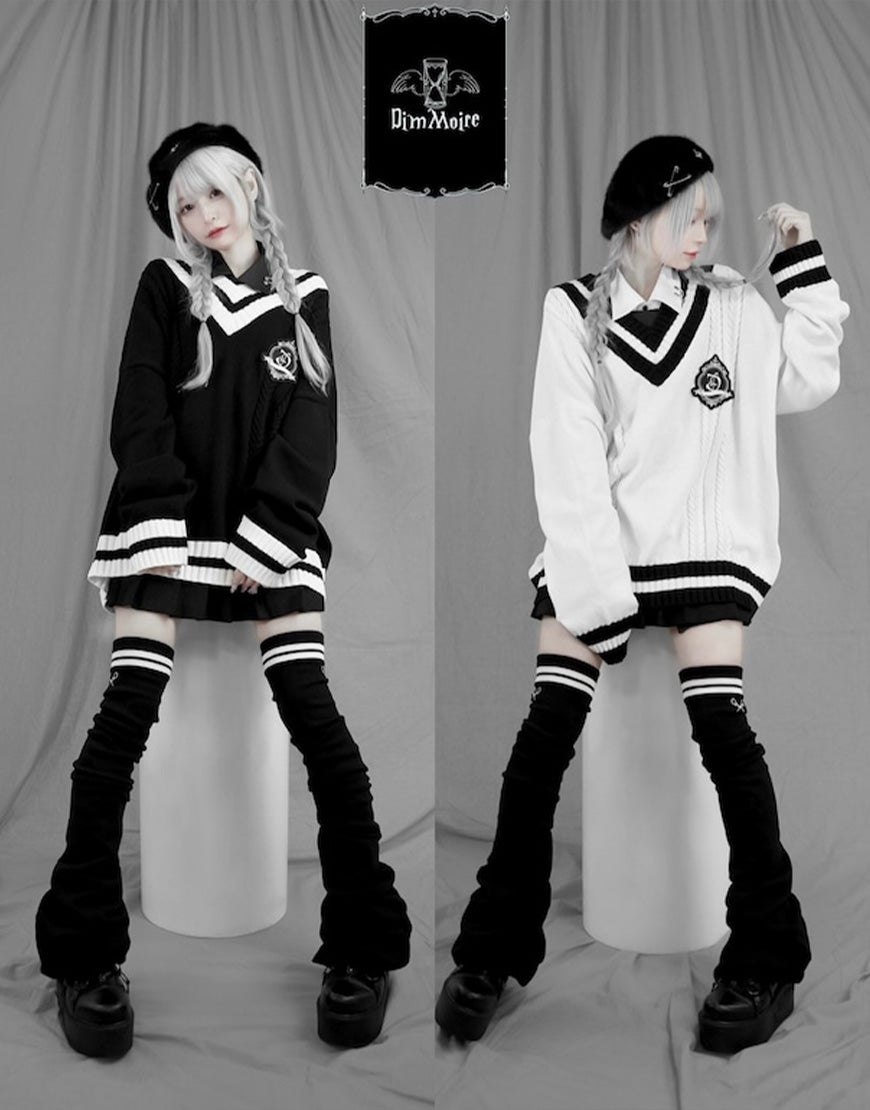 DimMoire 学園ニーハイウォーマー BLACK DimMoire【ディムモアール】学園ニーハイウォーマー/Black