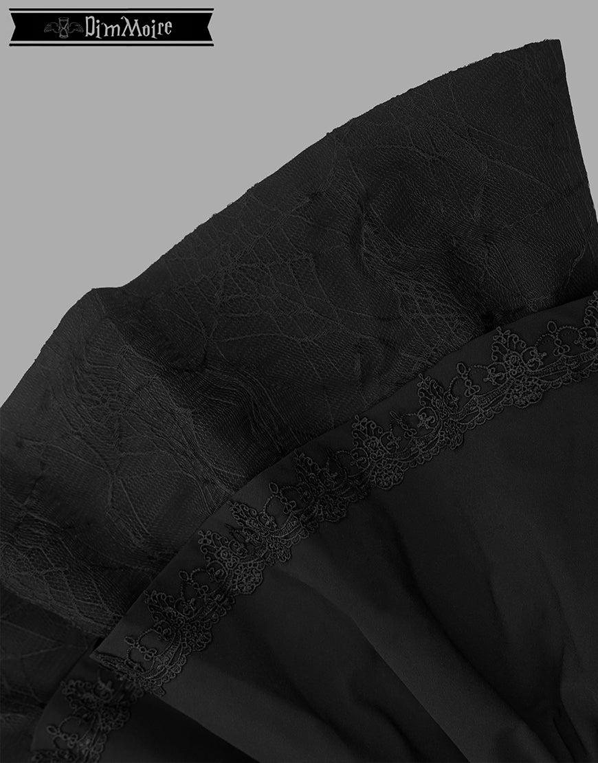 DimMoire【ディムモアール】Drip Heartメイドワンピース/Black×Gray