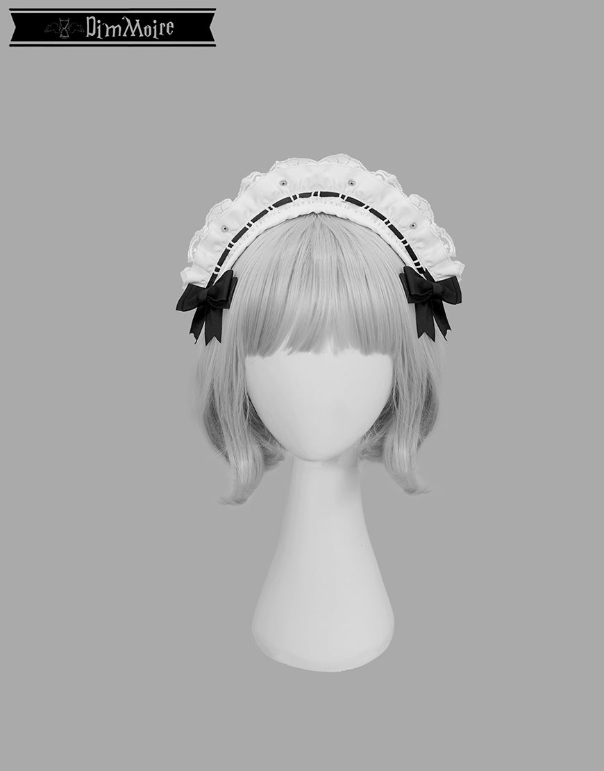 DimMoire ディムモアール メイドヘアアクセサリー 【Black】 DimMoire【ディムモアール】メイドヘアアクセサリー/White×Black
