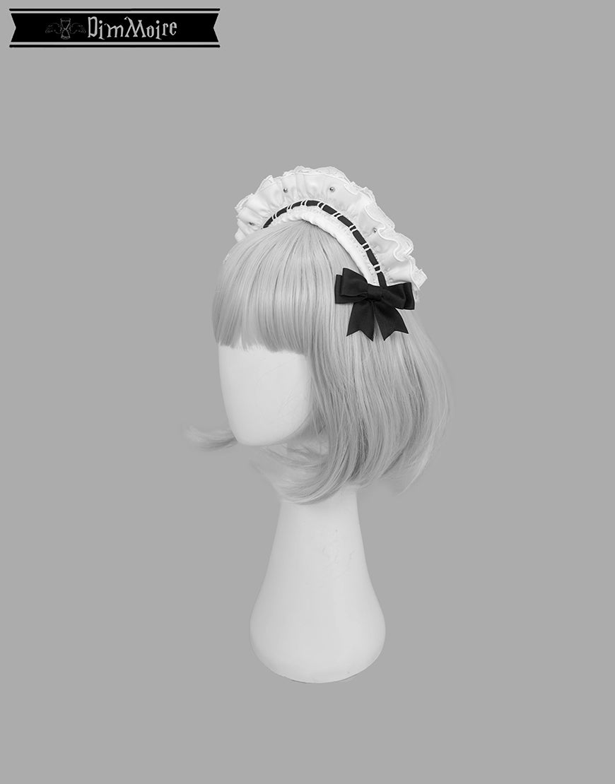 DimMoire【ディムモアール】メイドヘアアクセサリー/White×Black