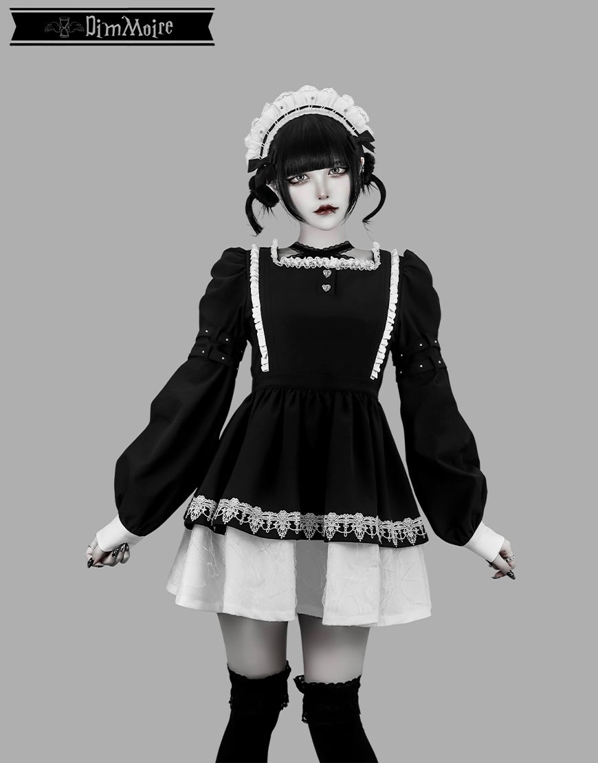 DimMoire ディムモアール メイドヘアアクセサリー 【Black】 DimMoire【ディムモアール】メイドヘアアクセサリー/White×Black