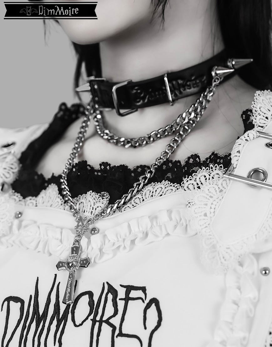 DimMoire【ディムモアール】十字の誓いチェーンドチョーカー/Black