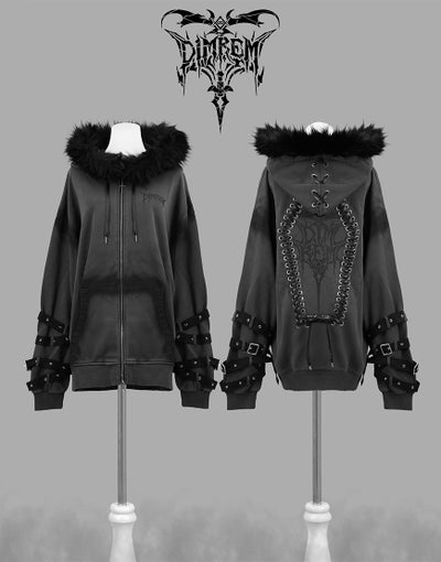 新品】DimMoire 魔導士パーカー Black / Gray dimmoire 魔導士パーカー 