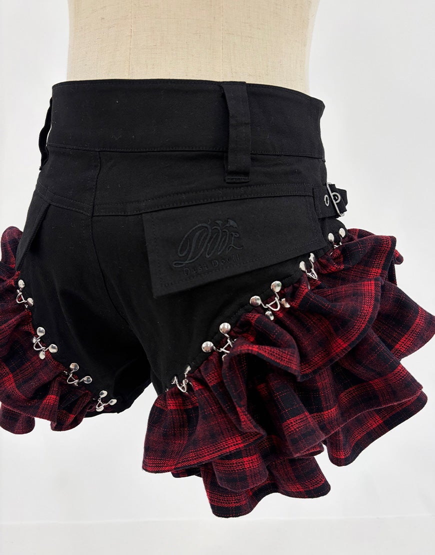 DustDevil【ダストデビル】Check Frill Skirt（チェックフリルスカート