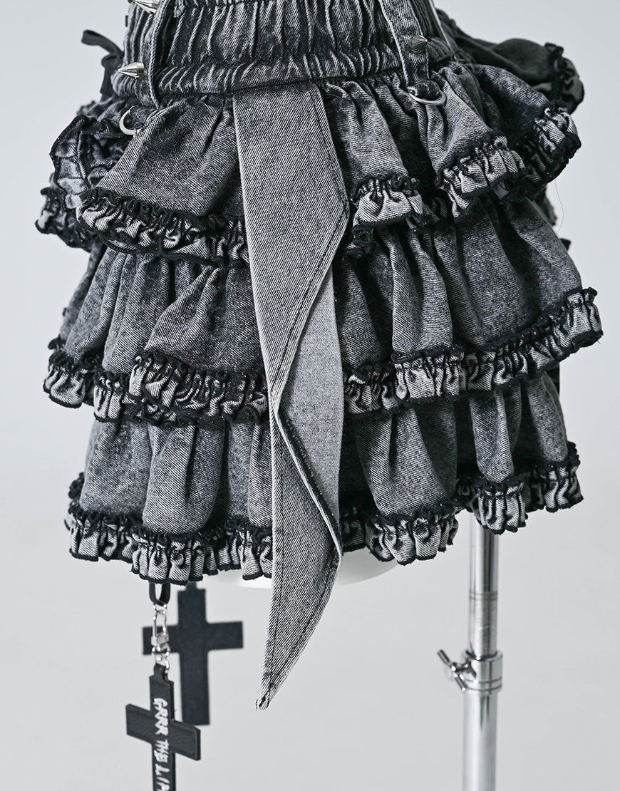 Grrr the Lipper【ガルルザリッパー】付き纏う十字架スカート/全2色