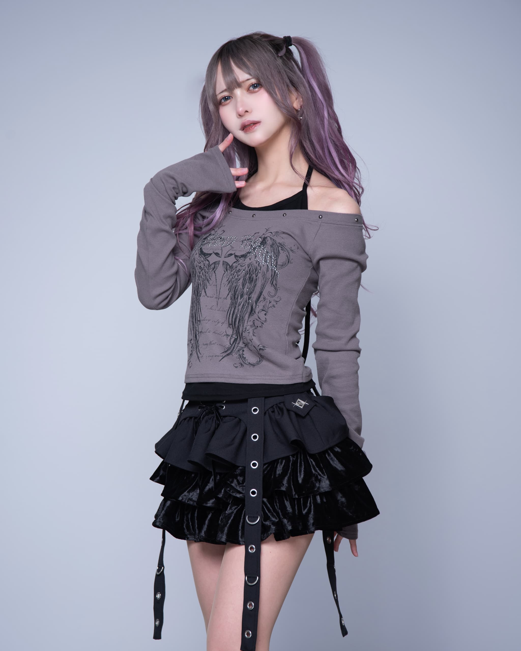 REFLEM【レフレム】キャミレイヤードロンTEE/全3色