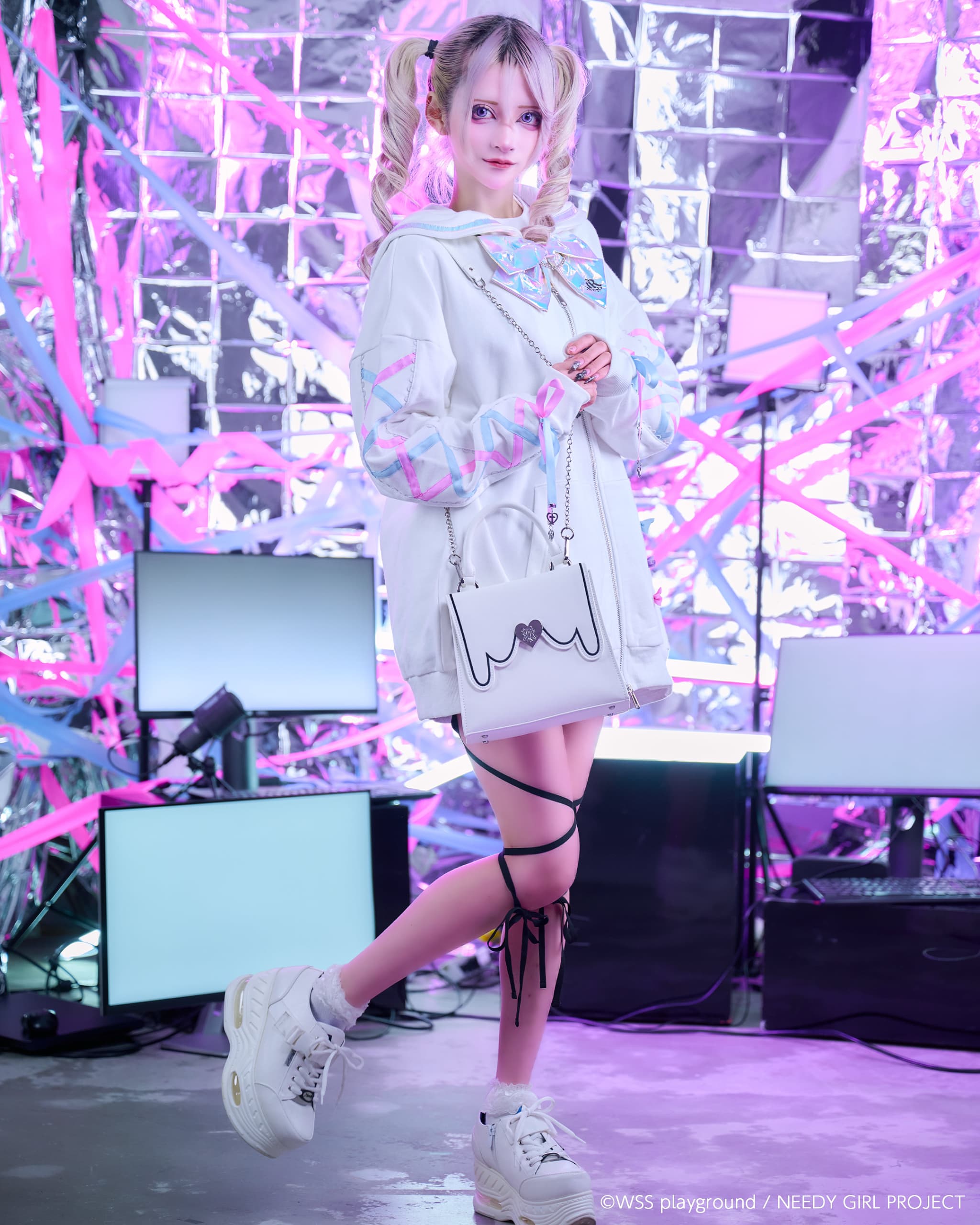 TRAVAS TOKYO×NEEDY GIRL OVERDOSE】2WAYエンジェルフラップバッグ/全2色