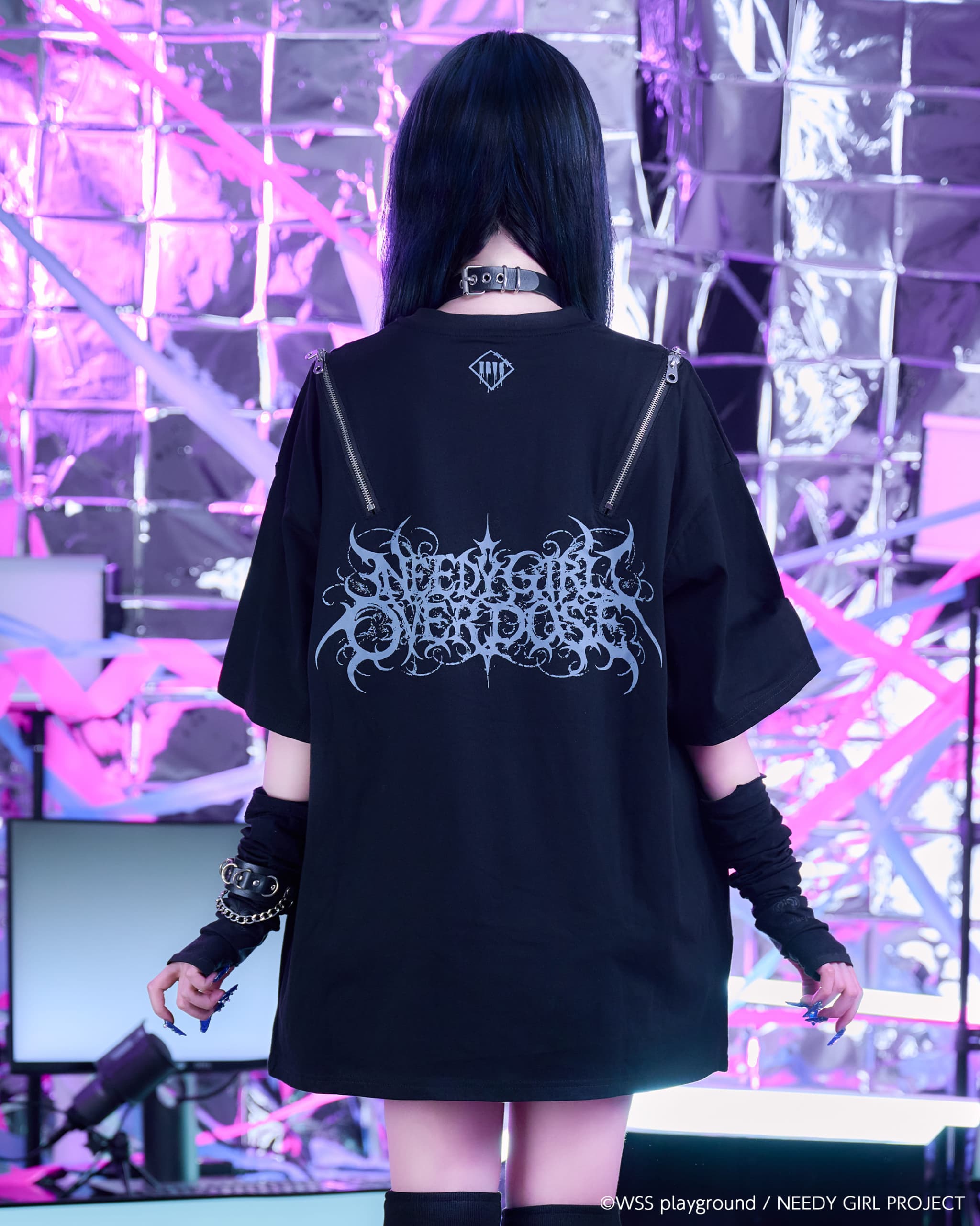 TRAVAS TOKYO×NEEDY GIRL OVERDOSE】あめちゃんイラストTシャツ/全1色