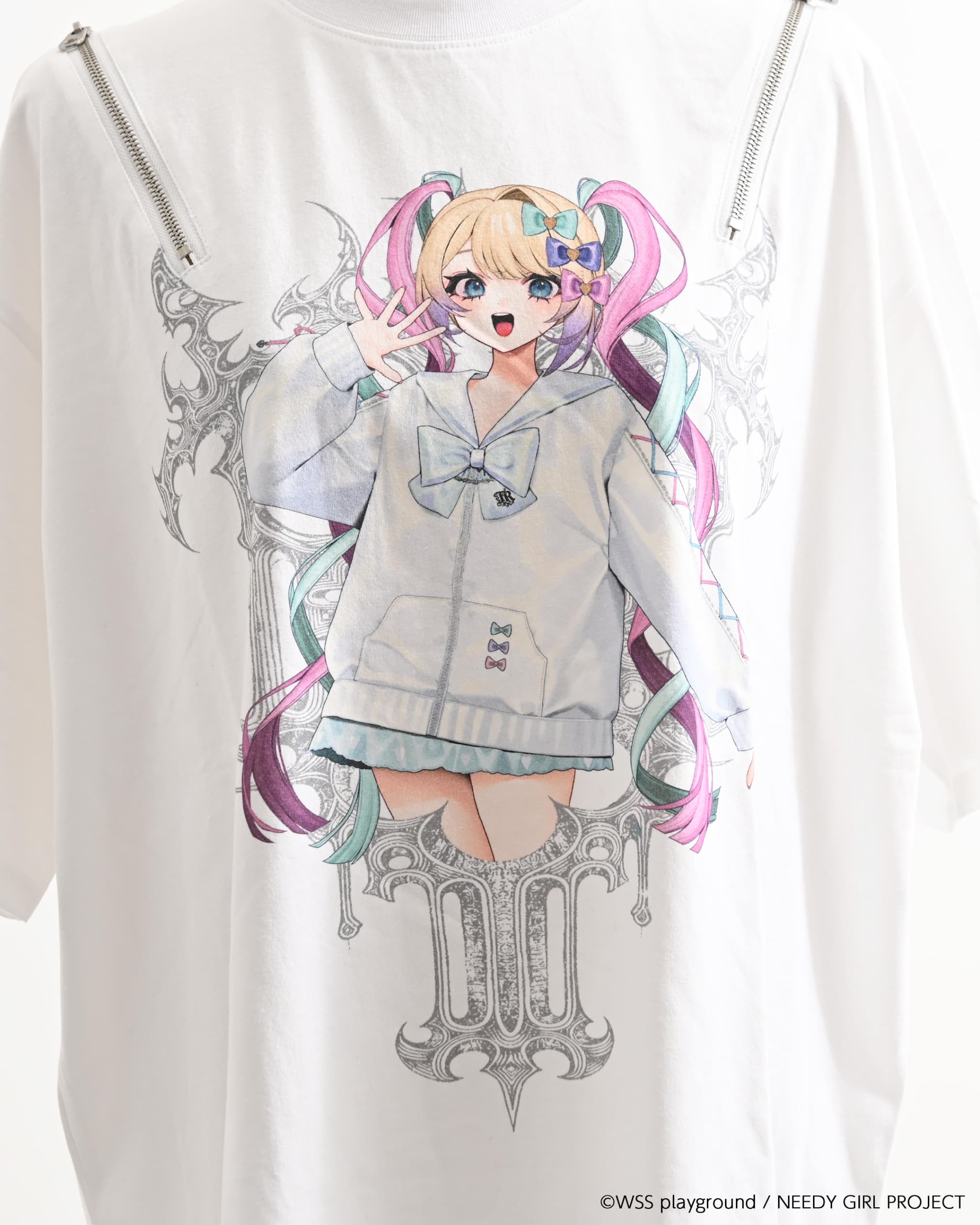 TRAVAS TOKYO×NEEDY GIRL OVERDOSE】超てんちゃんイラストTシャツ/全1色