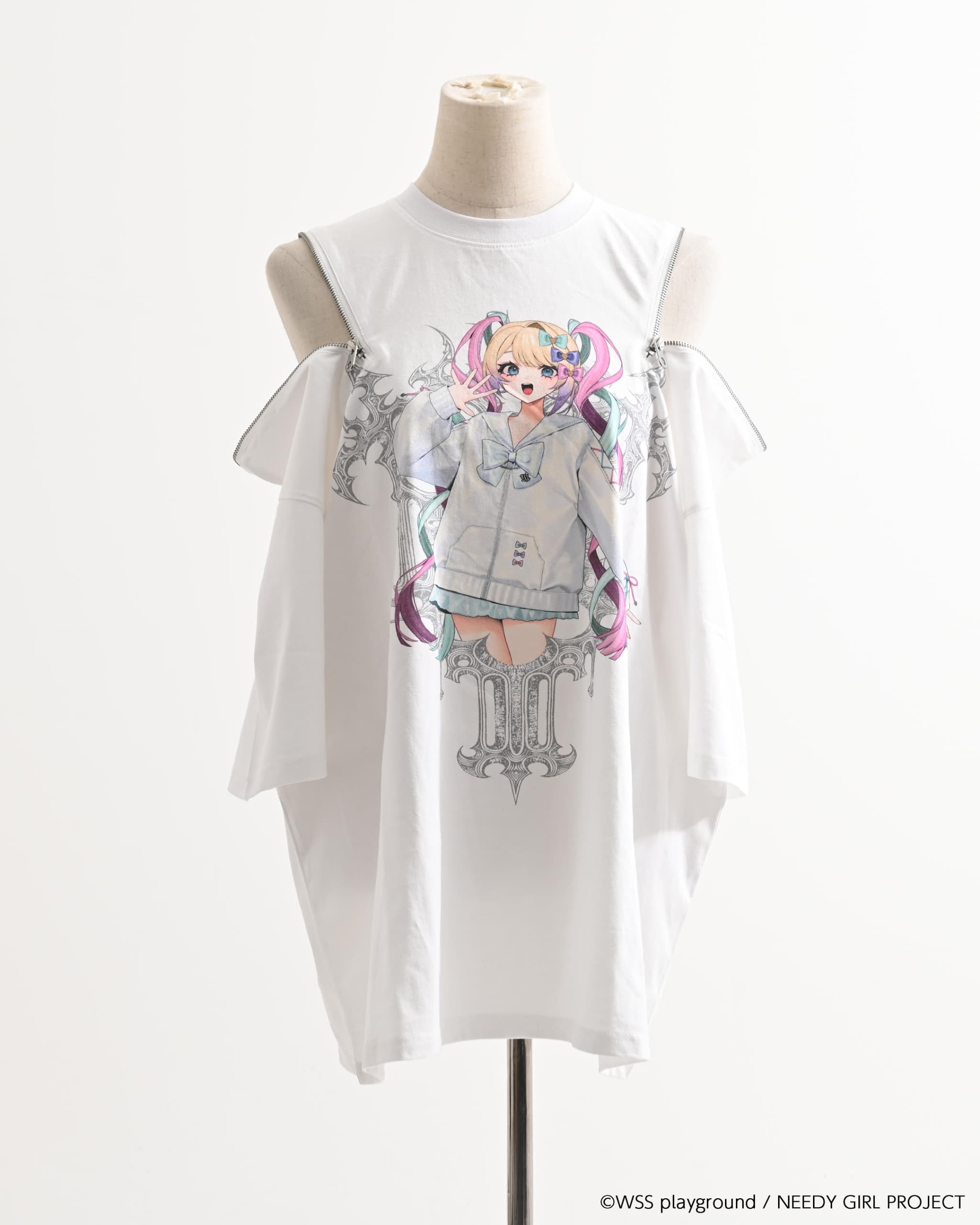 TRAVAS TOKYO×NEEDY GIRL OVERDOSE】超てんちゃんイラストTシャツ/全1色