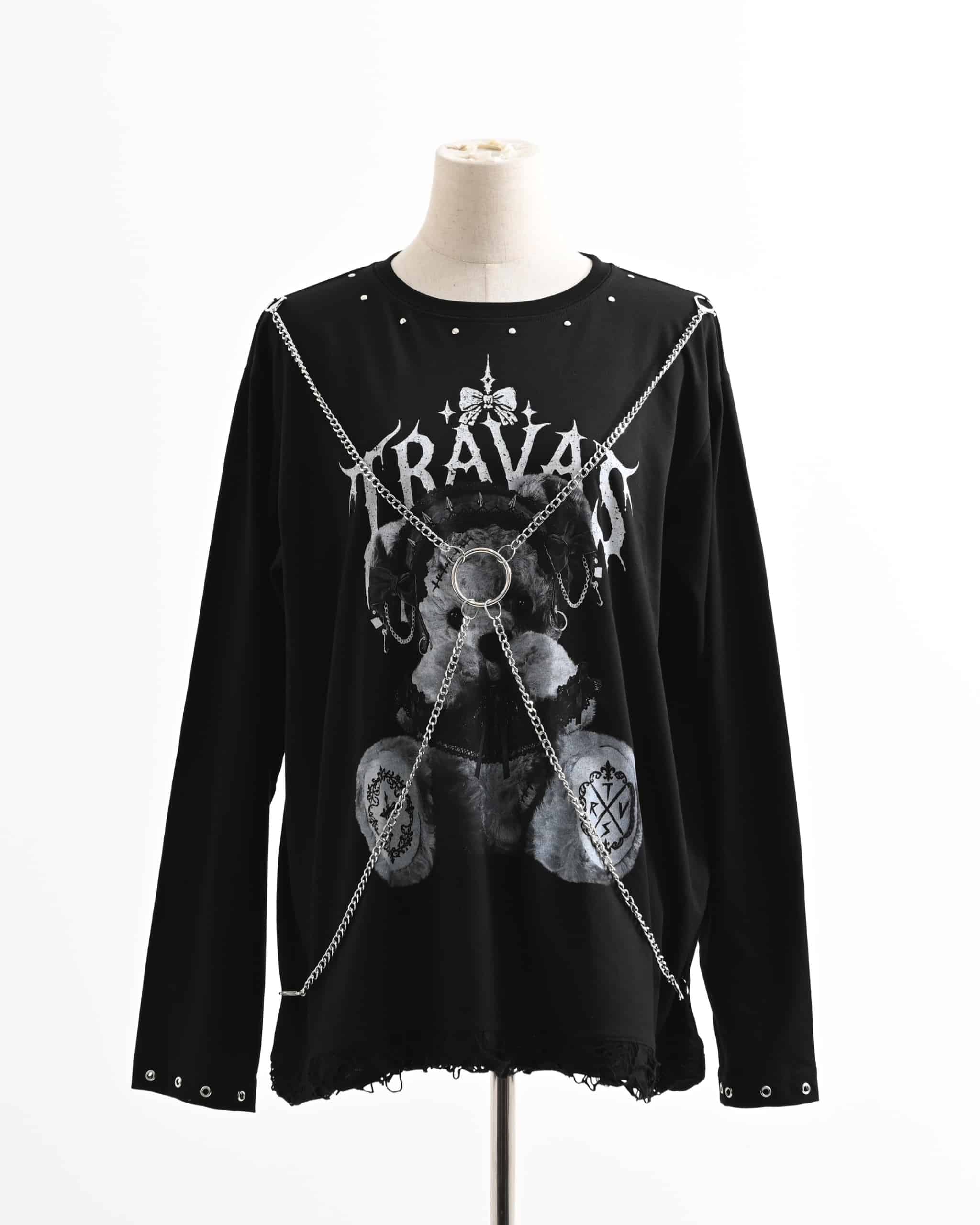 TRAVAS TOKYO【トラバストーキョー】チェーンハーネスくまプリントロン