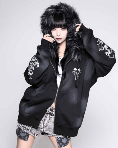 REFLEM【レフレム】 REFLEM レフレム クロス刺繍PUレザージャケット