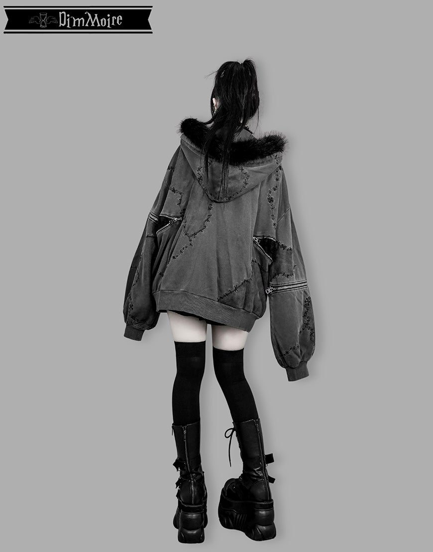DimMoire【ディムモアール】Grave Keeperパーカー/Gray