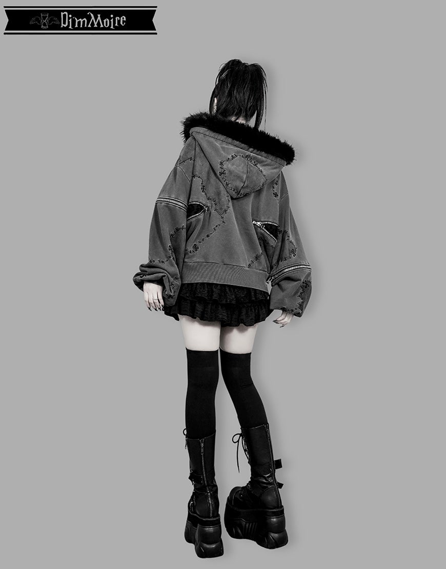 DimMoire【ディムモアール】Grave Keeperパーカー/Gray