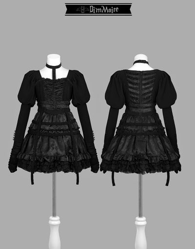 DimMoire【ディムモアール】ゴーストメイド十字ドレス/Black