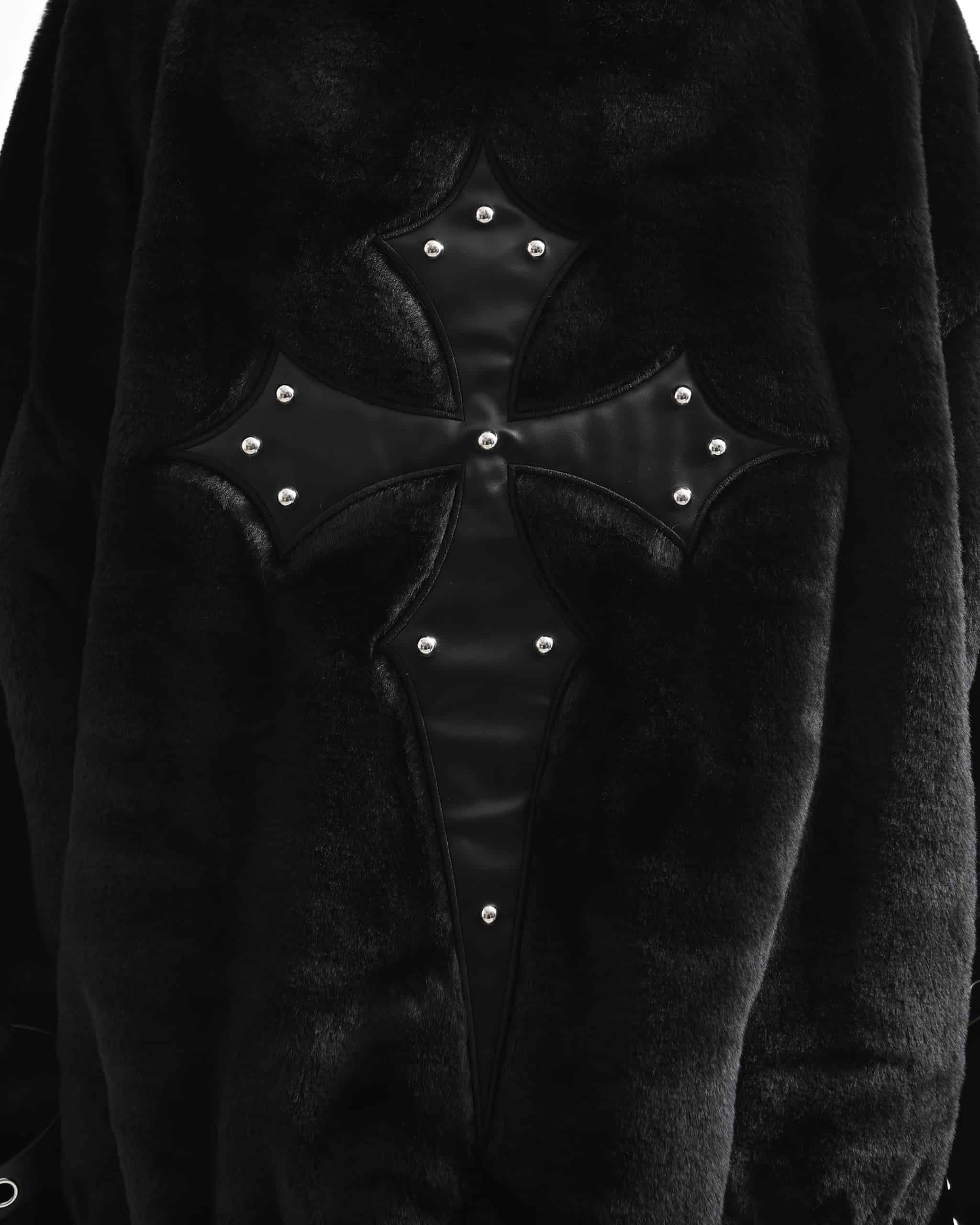 REFLEM【レフレム】ベルト付きハイネックファーパーカー/全2色